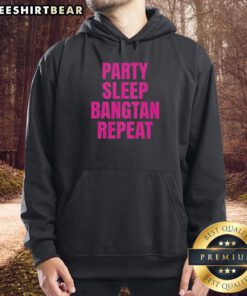 Premium Party Sleep Bangtan Repeat BTS K-Pop Hoodie showcasing stylish design and vibrant colors for fans.