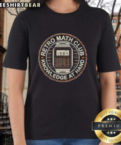 Alt Text: Premium Retro Math Club Tee for Ladies, established 1984, featuring a stylish design for math enthusiasts.