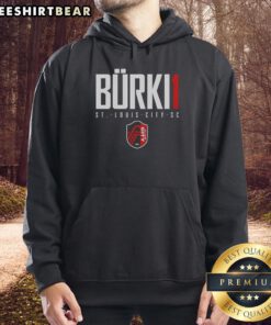 Premium Roman Burki St. Louis City SC Elite Hoodie showcasing vibrant team colors and logo, perfect for fans.