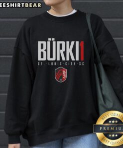 Alt Text: Premium Roman Burki St. Louis City SC Elite Sweatshirt featuring stylish design and comfortable fit for fans.