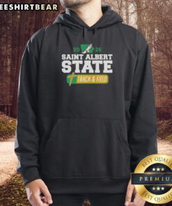 Alt Text: Premium Saint Albert State Track and Field 2026 hoodie featuring a stylish design and vibrant team colors.