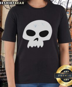 Alt Text: Vintage ladies tee featuring the Premium Sid Skull logo from Toy Story, a Disney cartoon classic.