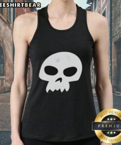 Premium Sid Skull Logo Toy Story vintage tank top featuring Disney cartoon design for fans of classic animation.