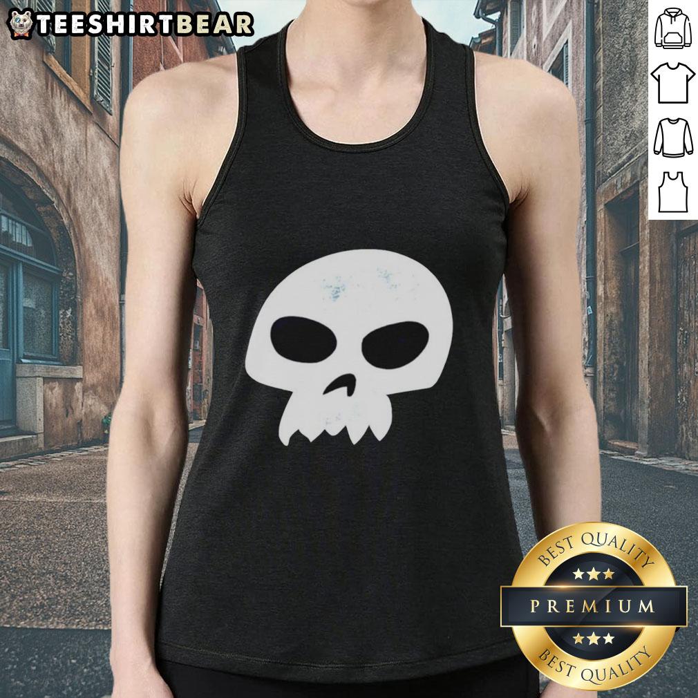 Premium Sid Skull Logo Toy Story vintage tank top featuring Disney cartoon design for fans of classic animation.