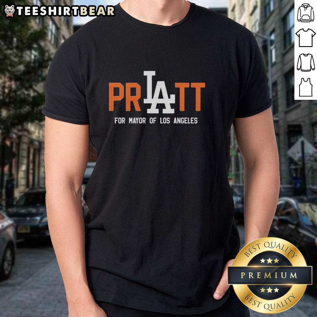 Premium Spencer Pratt for Mayor of Los Angeles 2026 T-shirt featuring bold graphics and vibrant colors, perfect for supporters.