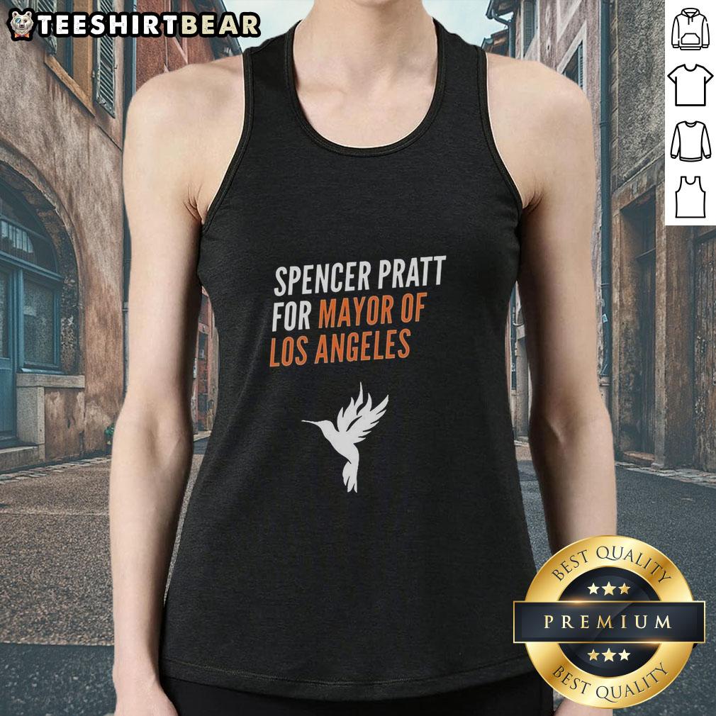 Premium Spencer Pratt for Mayor of Los Angeles tank top featuring bold graphics and a stylish design.