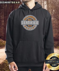 Premium Tennessee Volunteers Talkin' Vawls Ball Knowing Certified Realist Emblem Hoodie showcasing vibrant design.