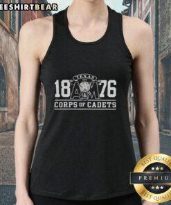 Premium Texas A&M Aggies Corps of Cadets 1876 basic tank top featuring school colors and iconic logo for fans.
