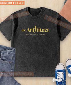 Premium The Architect washed t-shirt featuring a stylish design inspired by Barcelona and Paris architecture.