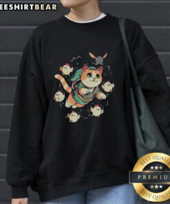 Premium The Legend Of Meow Sweatshirt featuring a stylish cat graphic, perfect for cat lovers and cozy fashion.