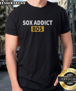 Premium The Sox Addict Bos T-Shirt featuring a stylish design for baseball fans, perfect for casual wear.