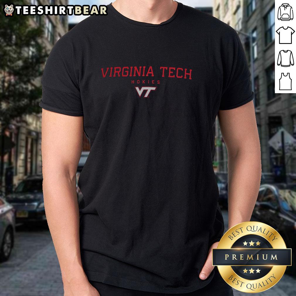 Alt Text: Premium Virginia Tech Hokies Champion T-Shirt in maroon with logo, perfect for fans and game day wear.