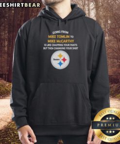Humorous meme comparing Mike Tomlin to Mike McCarthy, depicting the discomfort of change in NFL coaching styles.