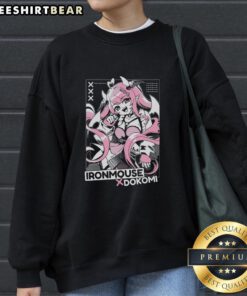 Alt Text: Pretty Ironmouse X Dokomi Anime Sweatshirt featuring vibrant colors and unique design, perfect for anime fans.