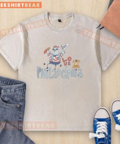 Pretty Philadelphia Love Pigeon 2026 World Cup USA washed t-shirt featuring vibrant design and soft fabric.
