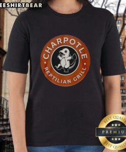 Pretty Pokemon Charpotle reptilian girl design on a stylish ladies tee, perfect for fans of unique Pokemon apparel.