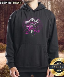 Pretty Rockn Roll Elf Friesen Hoodie featuring a vibrant design, perfect for cozy winter styling and festive occasions.