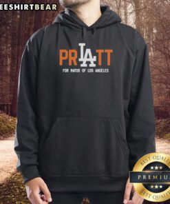 Spencer Pratt in a stylish hoodie supporting his campaign for Mayor of Los Angeles, showcasing a fun and engaging design.