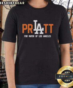 Pretty Spencer Pratt for Mayor of Los Angeles Ladies Tee featuring stylish design and bold campaign message.