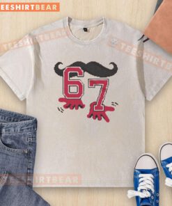Top 6-7-8 Bit Baseball Celebration Washed T-Shirt featuring vibrant retro graphics for baseball fans and casual wear.
