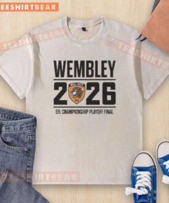 Top Hull City Wembley 2026 EFL Championship Playoff Final washed t-shirt showcasing team pride and vibrant design.