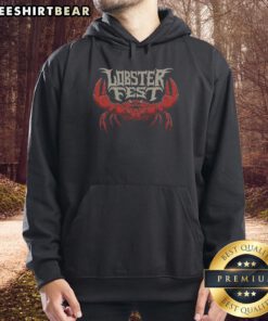Cozy Top Lobster Fest hoodie featuring vibrant lobster graphics, perfect for seafood lovers and festival enthusiasts.