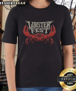 Top Lobster Fest Ladies Tee featuring vibrant design and comfortable fit, perfect for seafood festival enthusiasts.