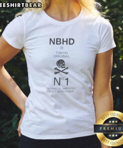 Top Louis Tomlinson Neighborhood Nbhd Tokyo Original NH-1 Skull Ladies Tee featuring a stylish skull graphic.