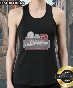 2026 Top Ohio Valley Conference Beach Volleyball Championship tank top featuring vibrant colors and event logo.