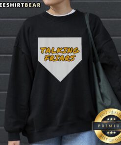 San Diego Padres Talking Friars logo sweatshirt featuring a stylish design for baseball fans.