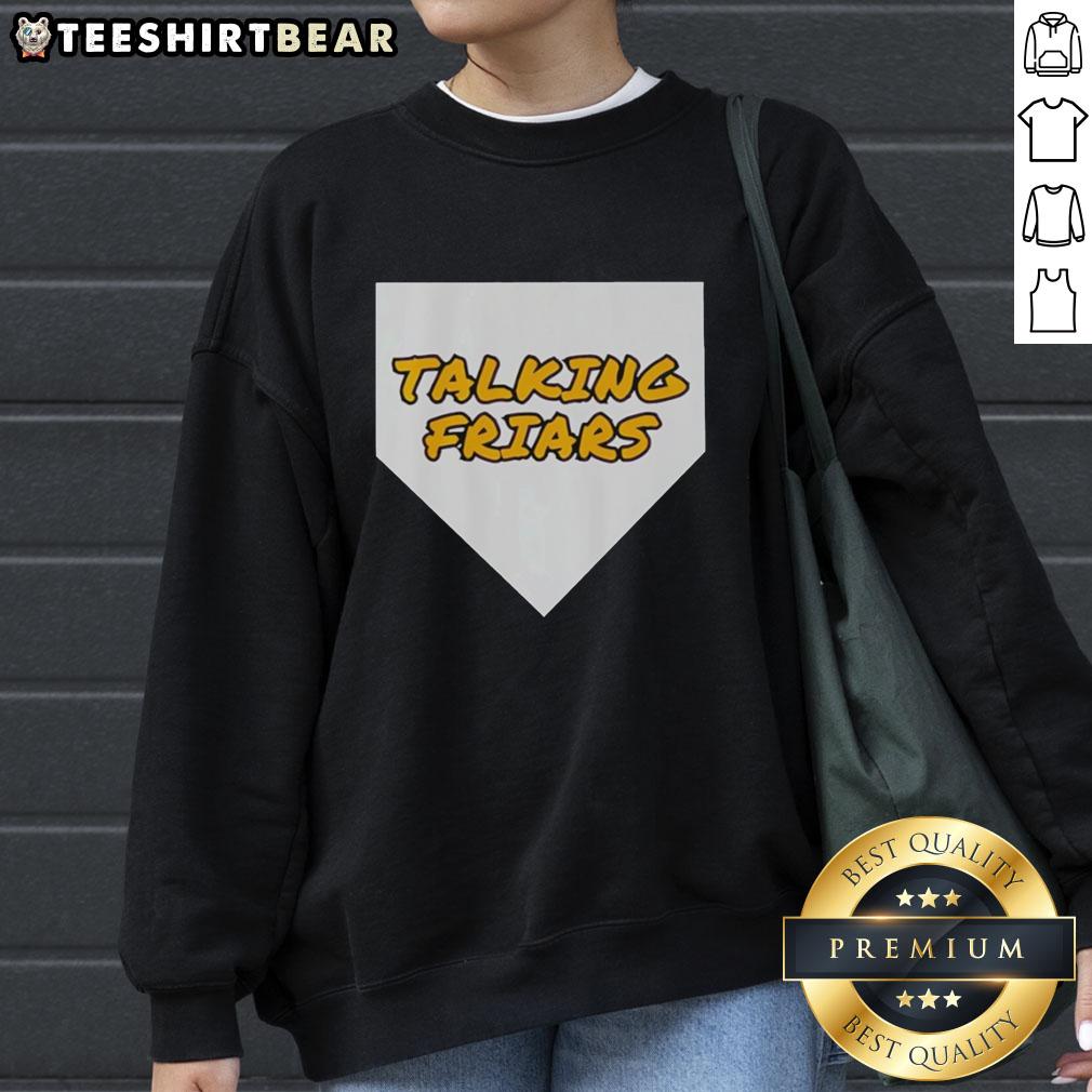 San Diego Padres Talking Friars logo sweatshirt featuring a stylish design for baseball fans.