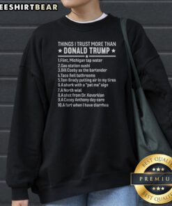 Awesome Anti Trump Sarcastic Political Humor Resistance Statement Sweatshirt in a vibrant design.