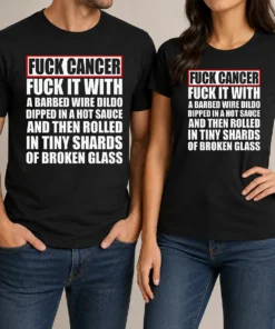 Awesome Fck Cancer Fck It With A Barbed Wire Dildo Dipped In Hot Sauce