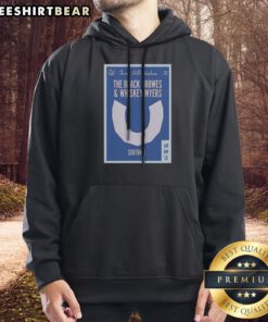 Awesome Forest Hills Two Rock Acts Horseshoe Stadium June Southall Concert Poster Art Hoodie in black, featuring vintage concert poster design