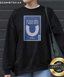 Awesome Forest Hills Two Rock Acts Horseshoe Stadium June Southall Concert Poster Art Sweatshirt in charcoal grey, featuring vintage concert poster design
