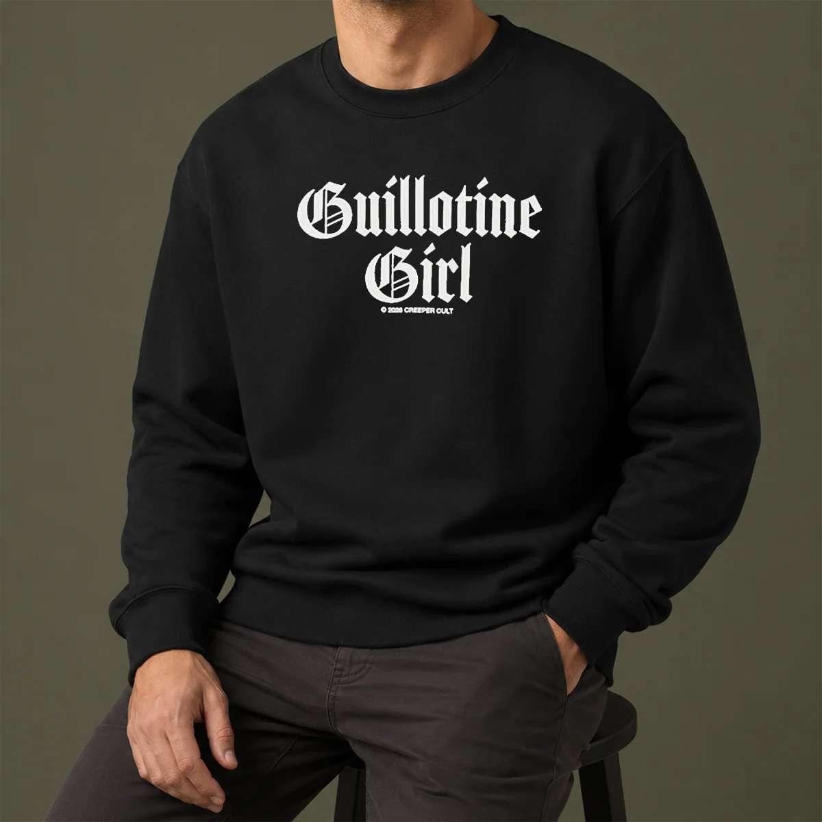 Awesome Guillotine Girl 2026 Creeper Cult Sweater