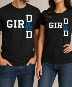 Awesome Los Angeles Dodgers LA Girl Dad