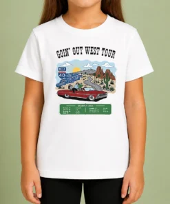 Awesome Panic Goin Out West Tour Summer 2026 Kids T-Shirt