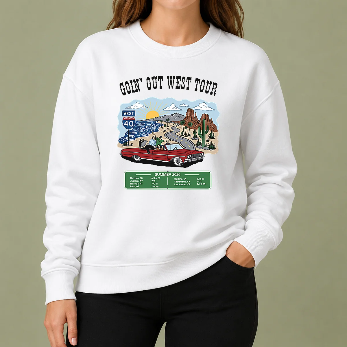 Awesome Panic Goin Out West Tour Summer 2026 Sweater