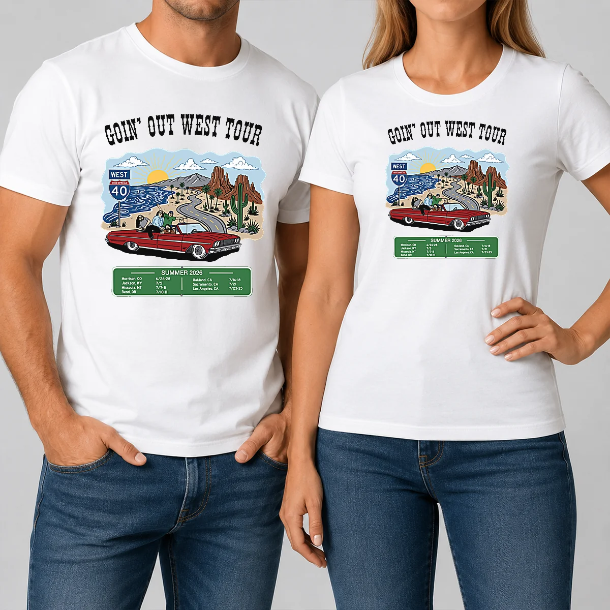 Awesome Panic Goin Out West Tour Shirt Awesome Panic Goin Out West Tour Shirt