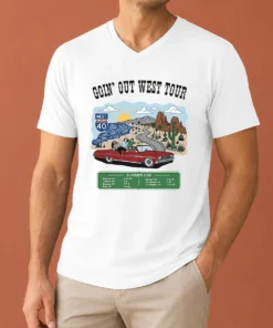 Awesome Panic Goin Out West Tour Summer 2026 V-Neck Shirt