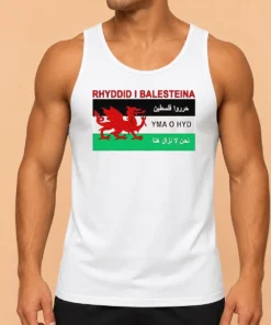Awesome Rhyddid I Balesteina Yma O Hyd Wales Palestine Solidarity Flag Tank Top