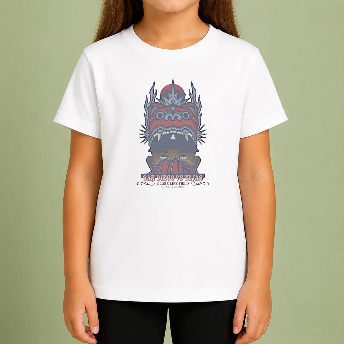 Awesome San Diego Vs Texas June 19 21 2026 Globe Life Field Kids T-Shirt