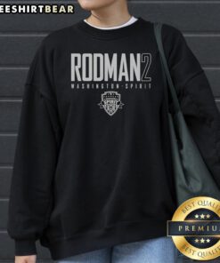 Awesome Trinity Rodman Washington Spirit 2 Sweatshirt featuring vibrant team colors and logo.