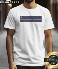 Awesome Trump Happy Pride Month To The Governor Of Florida Ron Defaggot Shirt displayed on a model.