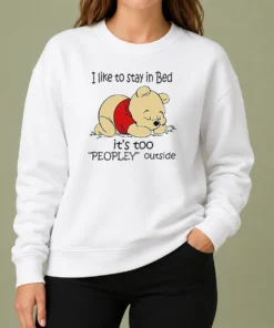 Awesome Winnie The Pooh Sleeping I Like To Stay In Bed Sweater