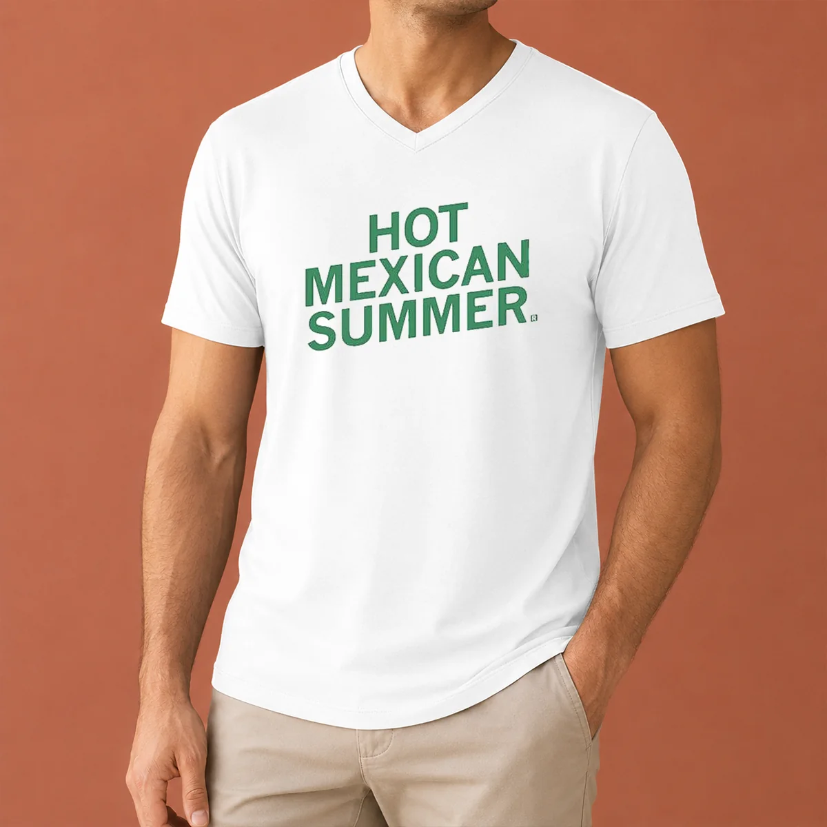 Funny Hot Mexican Summer V-Neck Shirt Funny Hot Mexican Summer V-Neck Shirt