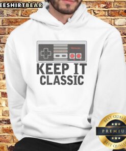 Funny Keep It Classic Old School Retro Vintage 1970s 80s 90s Hoodie displayed in a vibrant setting