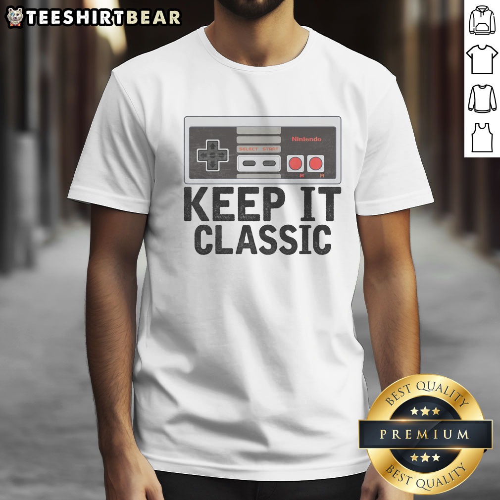 Funny Keep It Classic Old School Retro Vintage 1970s 80s 90s Shirt on Classic Shirt Funny Keep It Classic Old School Retro Vintage 1970s 80s 90s Shirt shown as a classic shirt preview