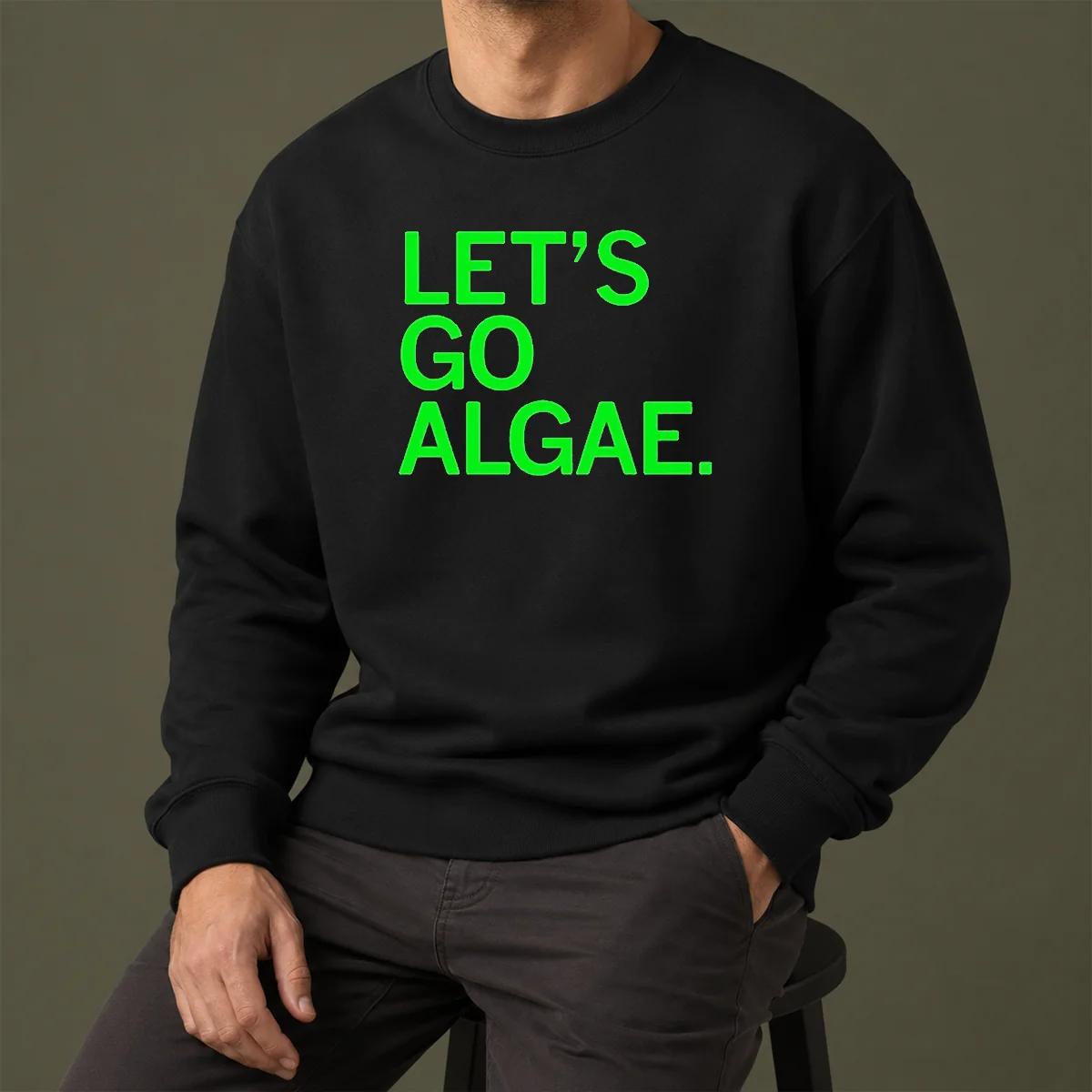 Funny Let'S Go Algae Sweater